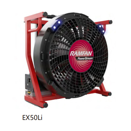 美國(guó)優(yōu)蘭特(RAMFAN)EX50Li鋰電池驅(qū)動(dòng)排煙機(jī)